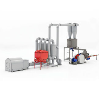 Linie brichetare rumeguș, paie, coji  600-900 kg/ora fără concasor